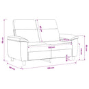 vidaXL Kanapé Barna 158 x 90 x 95 cm Műsuede Bőr