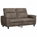vidaXL Kanapé Sötétszürke 178 x 90 x 95 cm Műsuede Bőr