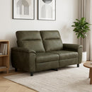vidaXL Kanapé Katonai zöld 178 x 90 x 95 cm Műsuede Bőr