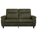 vidaXL Kanapé Katonai zöld 178 x 90 x 95 cm Műsuede Bőr