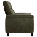 vidaXL Kanapé Katonai zöld 178 x 90 x 95 cm Műsuede Bőr