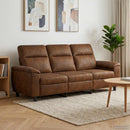 vidaXL Kanapé Barna 214 x 90 x 95 cm Műsuede Bőr