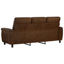 vidaXL Kanapé Barna 214 x 90 x 95 cm Műsuede Bőr