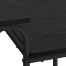 vidaXL Tárolóval rendelkező íróasztal Fekete Tölgy 100 x 50 x 75 cm