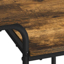 vidaXL Tárolóval rendelkező íróasztal Füstös Tölgy 100 x 50 x 75 cm