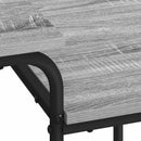 vidaXL Tárolóval rendelkező íróasztal Szürke Sonoma 100 x 50 x 75 cm