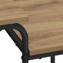 vidaXL Tárolóval rendelkező íróasztal Kézműves Tölgy 100 x 50 x 75 cm