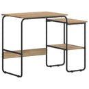 vidaXL Tárolóval rendelkező íróasztal Kézműves Tölgy 100 x 50 x 75 cm