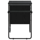 vidaXL Tárolóval rendelkező íróasztal Fekete Tölgy 120 x 50 x 75 cm