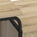 vidaXL Tárolóval rendelkező íróasztal Sonoma Tölgy 120 x 50 x 75 cm