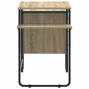 vidaXL Tárolóval rendelkező íróasztal Sonoma Tölgy 120 x 50 x 75 cm