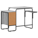 vidaXL Tárolóval rendelkező íróasztal Szürke Sonoma 120 x 50 x 75 cm