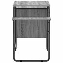 vidaXL Tárolóval rendelkező íróasztal Szürke Sonoma 120 x 50 x 75 cm