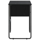 vidaXL Tárolóval rendelkező íróasztal Fekete Tölgy 100 x 50 x 75 cm