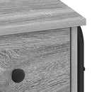 vidaXL Tárolóval rendelkező íróasztal Szürke Sonoma 100 x 50 x 75 cm