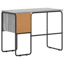 vidaXL Tárolóval rendelkező íróasztal Szürke Sonoma 100 x 50 x 75 cm