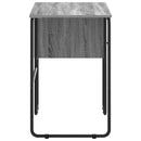 vidaXL Tárolóval rendelkező íróasztal Szürke Sonoma 100 x 50 x 75 cm