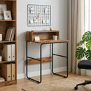 vidaXL Tárolóval rendelkező íróasztal Antik Fa 60 x 50 x 91 cm