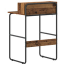 vidaXL Tárolóval rendelkező íróasztal Antik Fa 60 x 50 x 91 cm