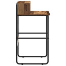 vidaXL Tárolóval rendelkező íróasztal Antik Fa 60 x 50 x 91 cm