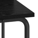 vidaXL Tárolóval rendelkező íróasztal Fekete Tölgy 80 x 50 x 91 cm