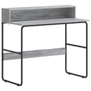 vidaXL Tárolóval rendelkező íróasztal Szürke Sonoma 100 x 50 x 91 cm