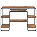 vidaXL Tárolóval rendelkező íróasztal Tölgyfa 113.5 x 52 x 75.5 cm