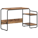 vidaXL Tárolóval rendelkező íróasztal Tölgyfa 131.5 x 50 x 75.5 cm