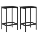 vidaXL Bárszék 2 db Fekete Tölgy 40 x 32 x 64 cm Szerelt Fa