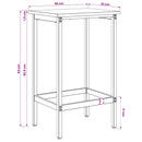 vidaXL Bárszék 2 db Kézműves Tölgy 40 x 32 x 64 cm Szerelt Fa