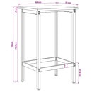 vidaXL Bárszék Fekete Tölgy 40 x 32 x 74 cm Szerelt Fa