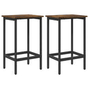 vidaXL Bárszék 2 db Füstös Tölgy 40 x 32 x 74 cm Szerelt Fa