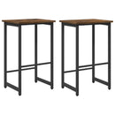 vidaXL Bárszék 2 db Füstös Tölgy 40 x 32 x 64 cm Szerelt Fa