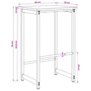 vidaXL Bárszék 2 db Szürke Sonoma 40 x 32 x 64 cm Szerelt Fa