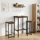 vidaXL Bárszék 2 db Antik Fa 40 x 32 x 64 cm Szerelt Fa