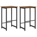 vidaXL Bárszék 2 db Antik Fa 40 x 32 x 64 cm Szerelt Fa