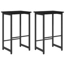 vidaXL Bárszék 2 db Fekete Tölgy 40 x 32 x 74 cm Szerelt Fa