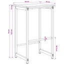 vidaXL Bárszék 2 db Füstös Tölgy 40 x 32 x 74 cm Szerelt Fa