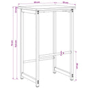 vidaXL Bárszék 2 db Antik Fa 40 x 32 x 74 cm Szerelt Fa