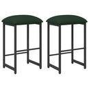 vidaXL Bárszék 2 db Sötétzöld 40 x 32 x 74 cm Szerelt Fa