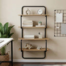 vidaXL 4-Tier Fali Polc Kézműves Tölgy 80 x 24,5 x 104 cm Szerelt Fa