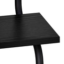 vidaXL 4-Tier Fali Polc Fekete Tölgy 60 x 24,5 x 104 cm Szerelt Fa