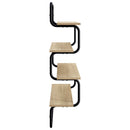 vidaXL 4-Tier Fali Polc Sonoma Tölgy 60 x 24,5 x 104 cm Szerelt Fa