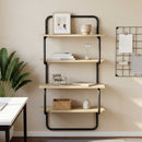 vidaXL 4-Tier Fali Polc Sonoma Tölgy 40 x 24,5 x 104 cm Szerelt Fa