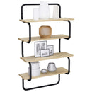 vidaXL 4-Tier Fali Polc Sonoma Tölgy 40 x 24,5 x 104 cm Szerelt Fa