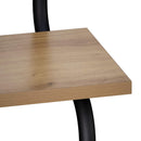 vidaXL 2 szintes fali polc Kézműves Tölgy 60 x 24,5 x 61 cm Szerelt Fa