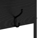 vidaXL Kabátállvány cipőpaddal Fekete Tölgy 100 x 32 x 180,5 cm