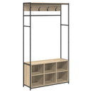 vidaXL Kabátállvány cipőpaddal Sonoma Tölgy 100 x 32 x 180,5 cm