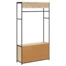 vidaXL Kabátállvány cipőpaddal Sonoma Tölgy 100 x 32 x 180,5 cm