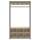 vidaXL Kabátállvány cipőpaddal Sonoma Tölgy 100 x 32 x 180,5 cm